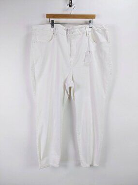 Good American Womens Jeans Good Legs Skinny Stretch High Rise in White Plus 28